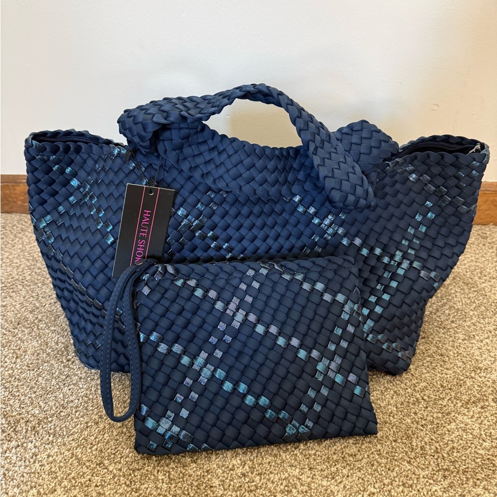 NWT Haute Shore Bobbi Pacific Woven Tote